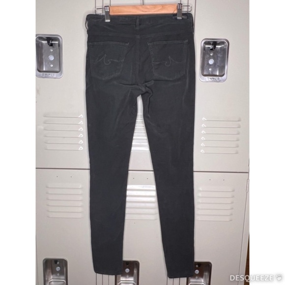 Anthro AG Adriano Goldschmied The Legging Super Skinny in Olive Size 27 Corduroy - Picture 3 of 8